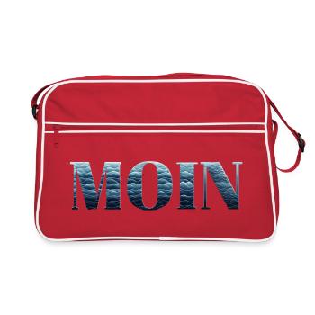 MOIN & Moinsen depuis le nord. Dans le nord de l’Allemagne - Sac Retro - rouge/blanc - Devant