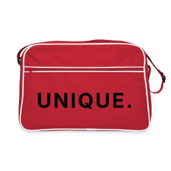 Unique - Soyez vous-même - Sac Retro - rouge/blanc - Devant