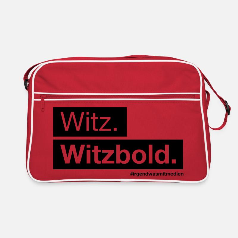 Witz. Witzbold. Retro Tasche