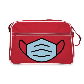 Toller Vektor von einer Maske - Retro Tasche - Rot/Weiß - Vorne