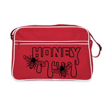 Miel dégoulinant - Sac Retro - rouge/blanc - Devant