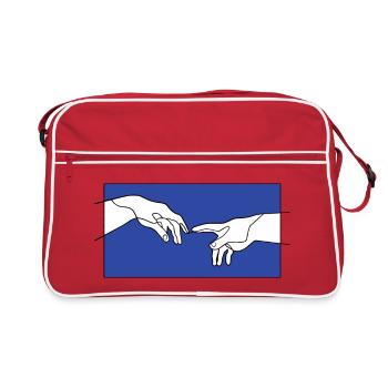 La création des mains d’Adam - Sac Retro - rouge/blanc - Devant