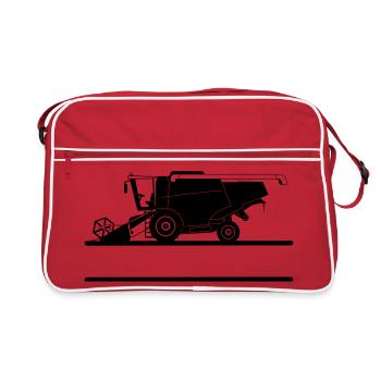 Combine Combine with Custom Text Space - Retro Bag - red/white - Front