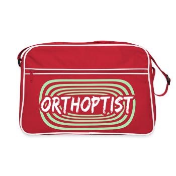 Work Orthoptist - Retro Bag - red/white - Front