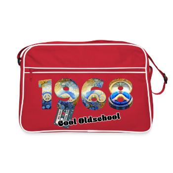 1968 Vintage Retro – Cassette – Cool Olds - Retro Bag - red/white - Front