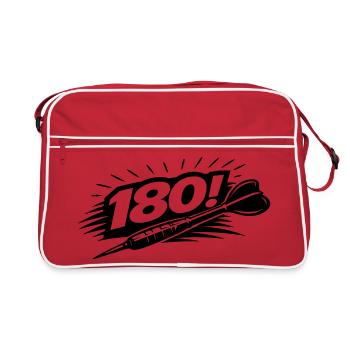 Fléchettes 180 Dart - Sac Retro - rouge/blanc - Devant
