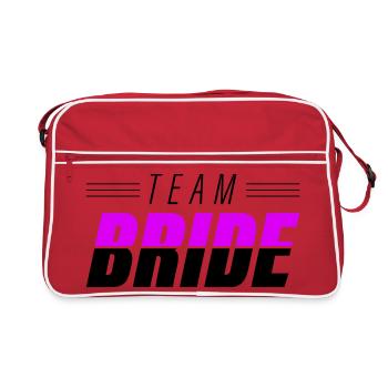 Team Bride - Retro Bag - red/white - Front