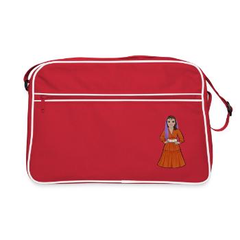 Katarina Taikon - Sac Retro - rouge/blanc - Devant