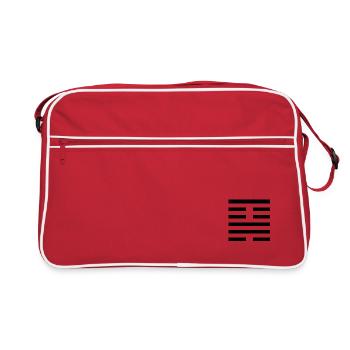 18 Gu - The Work on the Corrupted (Hexagram) - Retro Bag - red/white - Front