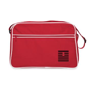 26 Da Tschu - Des großen Zähmungskaft (Hexagram) - Retro Bag - red/white - Front