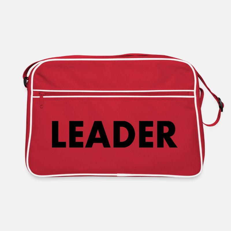 Leader - Retro Tasche - Rot/Weiß