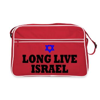 Long live israel - Retro Bag - red/white - Front