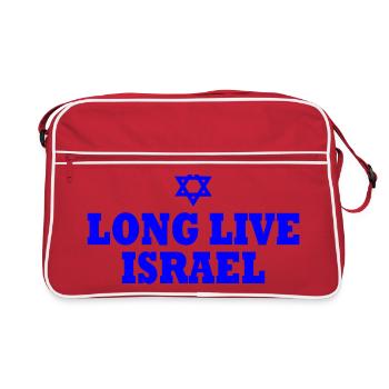 Long live israel - Retro Bag - red/white - Front