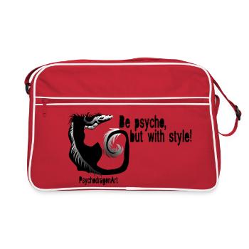 le style psycho - Sac Retro - rouge/blanc - Devant