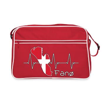 Fanø Fanö Heartbeat Danemark Design - Sac Retro - rouge/blanc - Devant