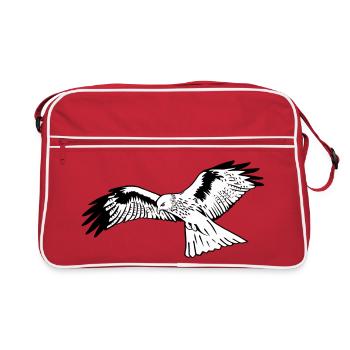 Faucon - Sac Retro - rouge/blanc - Devant