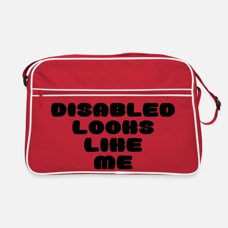 Eine behinderte Person sieht so aus * Retro Tasche