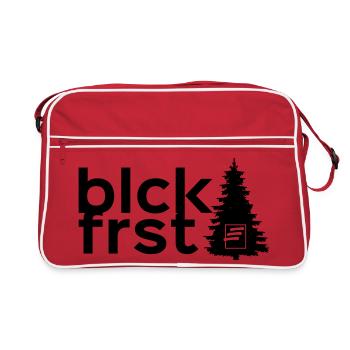 blckfrst batch - Retro Tasche - Rot/Weiß - Vorne