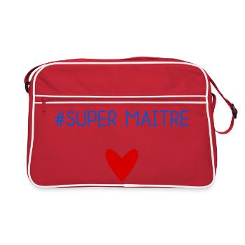MASTER. MASTER. THANK YOU. THANK YOU, MASTER. MASTER - Retro Bag - red/white - Front
