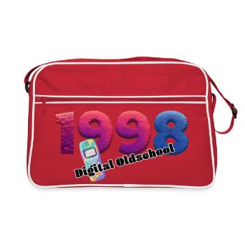1998 – Digital transition style - Retro Bag - red/white - Front