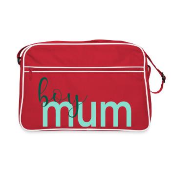 Maman garçon de la fête des mères - Sac Retro - rouge/blanc - Devant