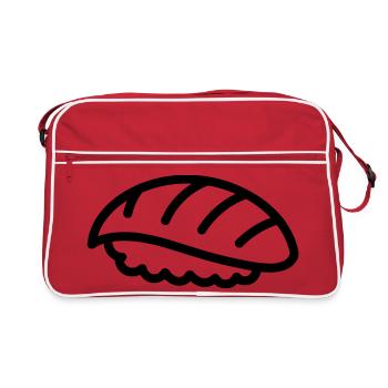 Sushi - Retro Tasche - Rot/Weiß - Vorne