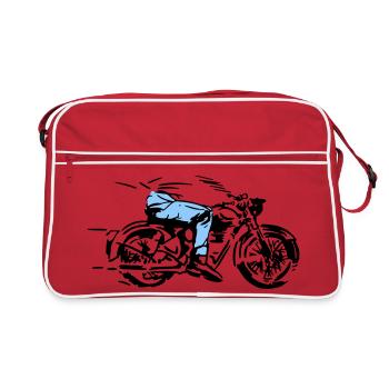 cycliste - Sac Retro - rouge/blanc - Devant