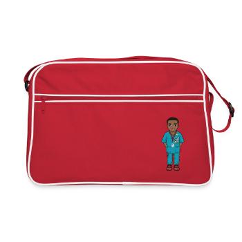 Uskan Gabriel - Sac Retro - rouge/blanc - Devant
