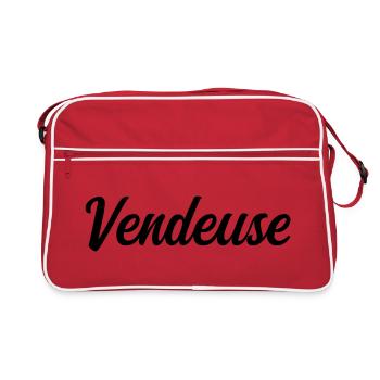 Beste Verkäuferin Retail Store Pro - Retro Tasche - Rot/Weiß - Vorne