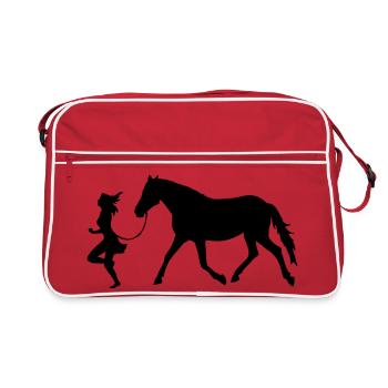 Women with horse - Sac Retro - rouge/blanc - Devant