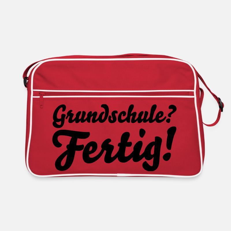 fertig grundschule Retro Tasche