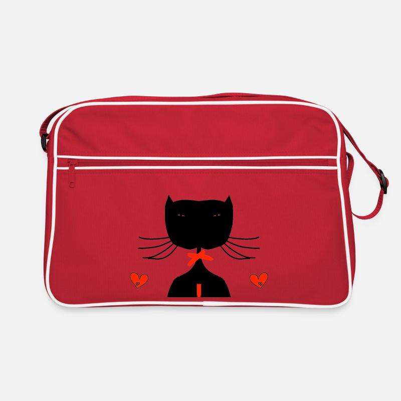 chat noir Sac Retro