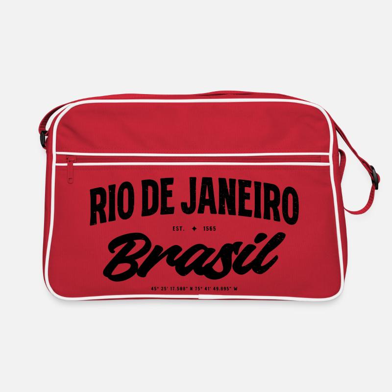Rio de Janeiro, Brésil Script Banner Sac Retro