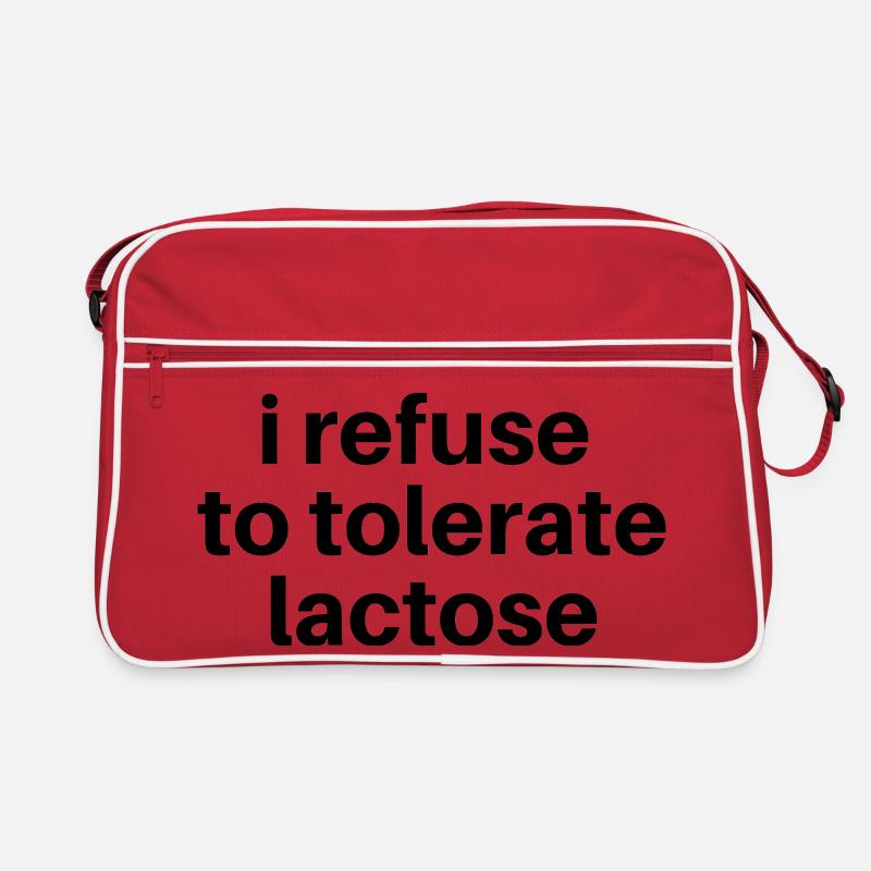 I Refuse to Tolerate Lactose Retro Bag