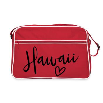 Les femmes de Hawaii Heart Love Hawaii - Sac Retro - rouge/blanc - Devant