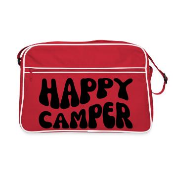 Campeur heureux - Sac Retro - rouge/blanc - Devant