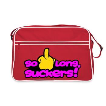 solongsuckers2_magenta - Sac Retro - rouge/blanc - Devant