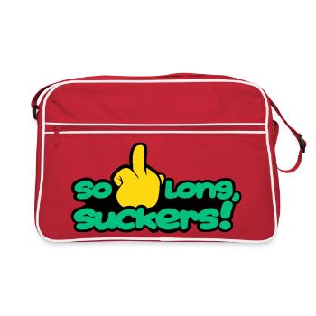 solongsuckers2_green - Sac Retro - rouge/blanc - Devant