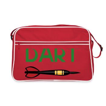 DART Target Arrow Design - Retro Bag - red/white - Front