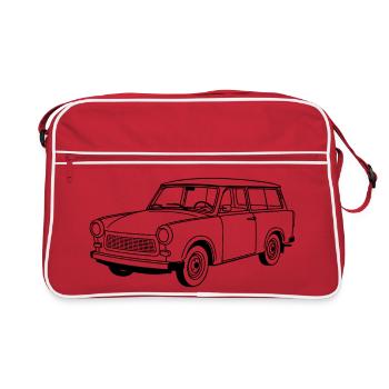 Trabant 601 Estate - Sac Retro - rouge/blanc - Devant