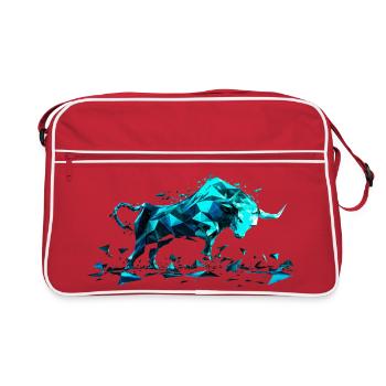 Bull Mint - Retro Tasche - Rot/Weiß - Vorne