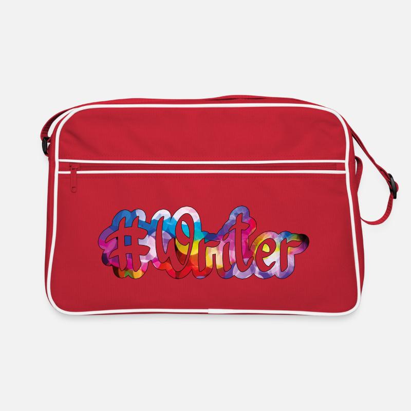 Écrivain, écrivain (couleur) Sac Retro