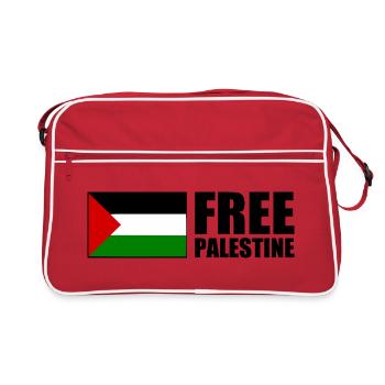 Free palestine - Sac Retro - rouge/blanc - Devant