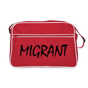 Migrant - Sac Retro - rouge/blanc - Devant
