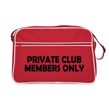 private club members only - Sac Retro - rouge/blanc - Devant