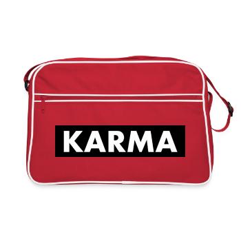 Karma - Retro Tasche - Rot/Weiß - Vorne