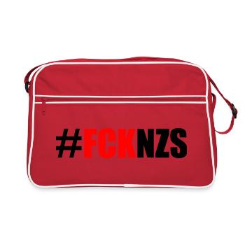 Fck nzs - Retro Tasche - Rot/Weiß - Vorne