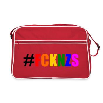 Fck nzs - Retro Tasche - Rot/Weiß - Vorne
