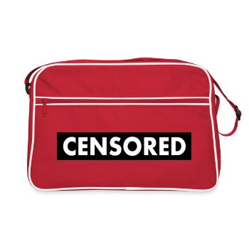 censored - Retro Bag - red/white - Front