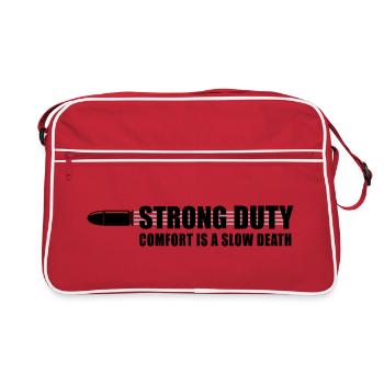 Slow death - Retro Bag - red/white - Front